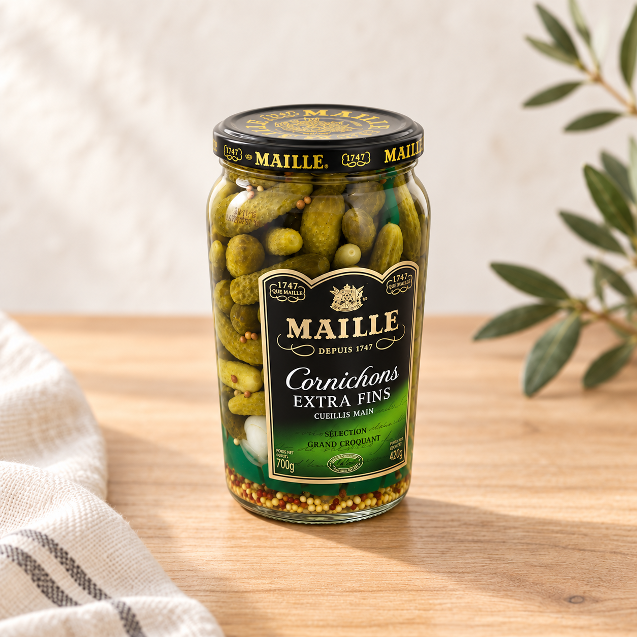 Cornichons Extra-Fins - L'Original MAILLE 380 GR