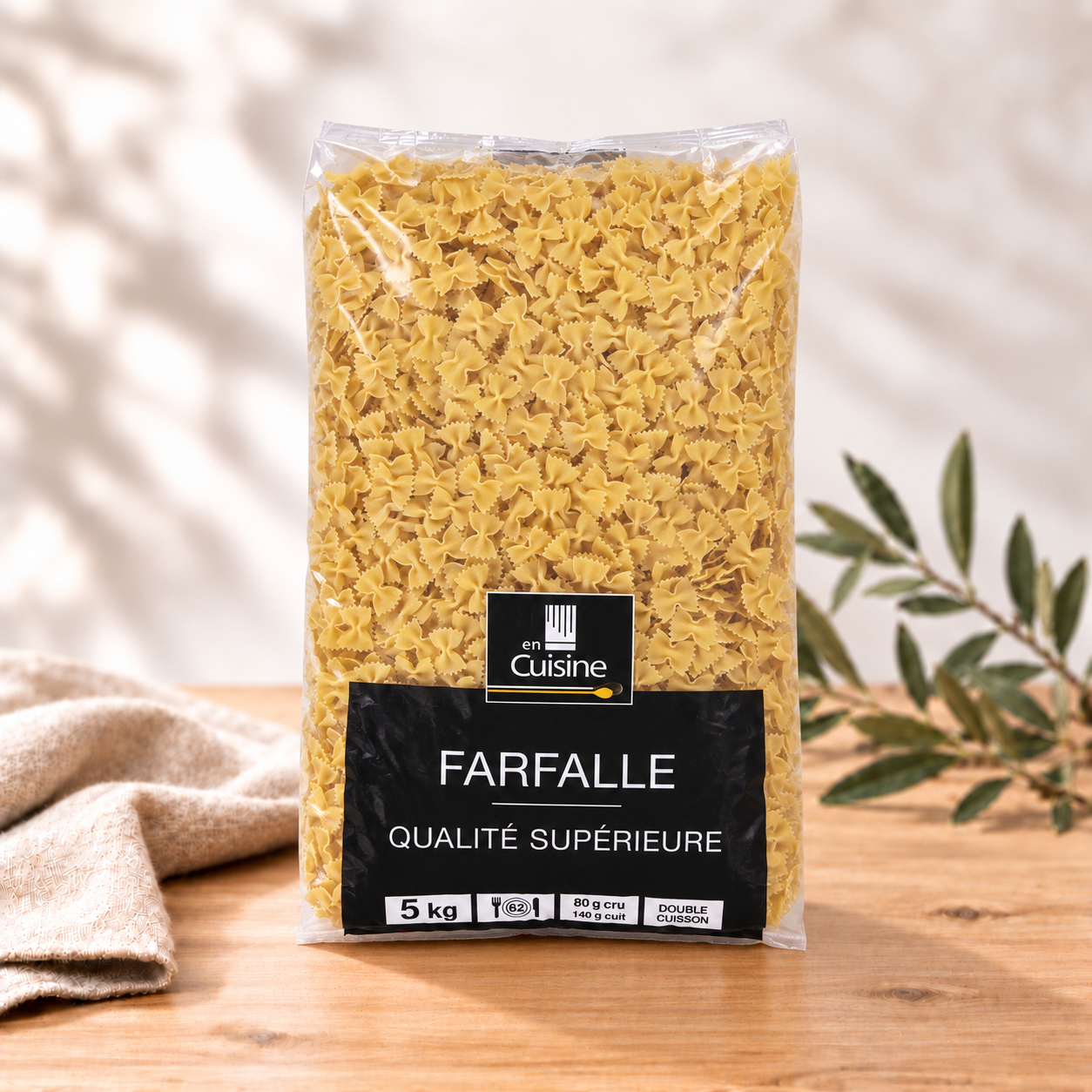 Pâtes farfalle EN CUISINE