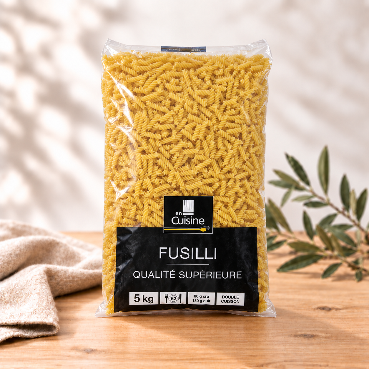 Pâtes fusilli EN CUISINE 5KG