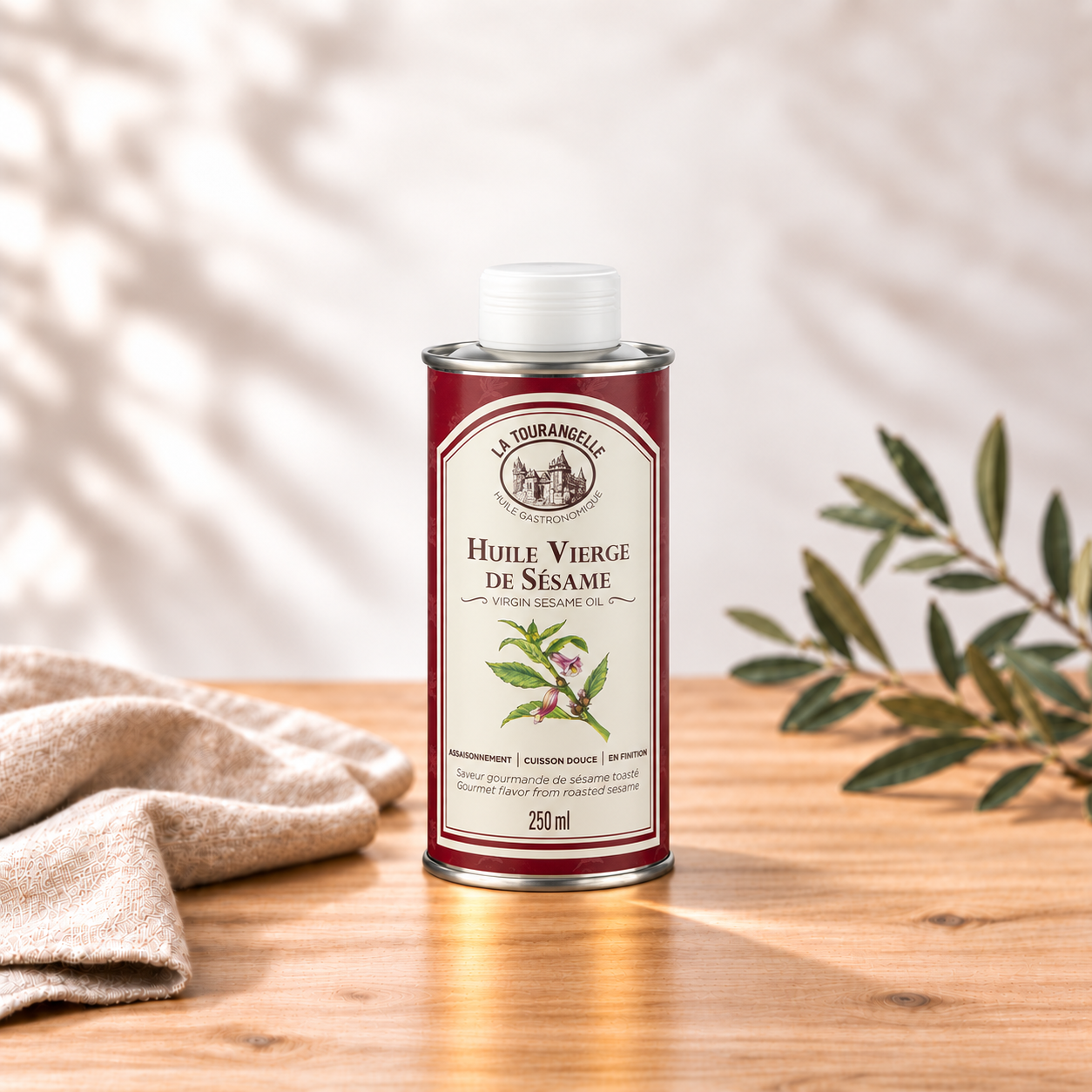 Huile vierge de sésame TOURANGELLE 25CL