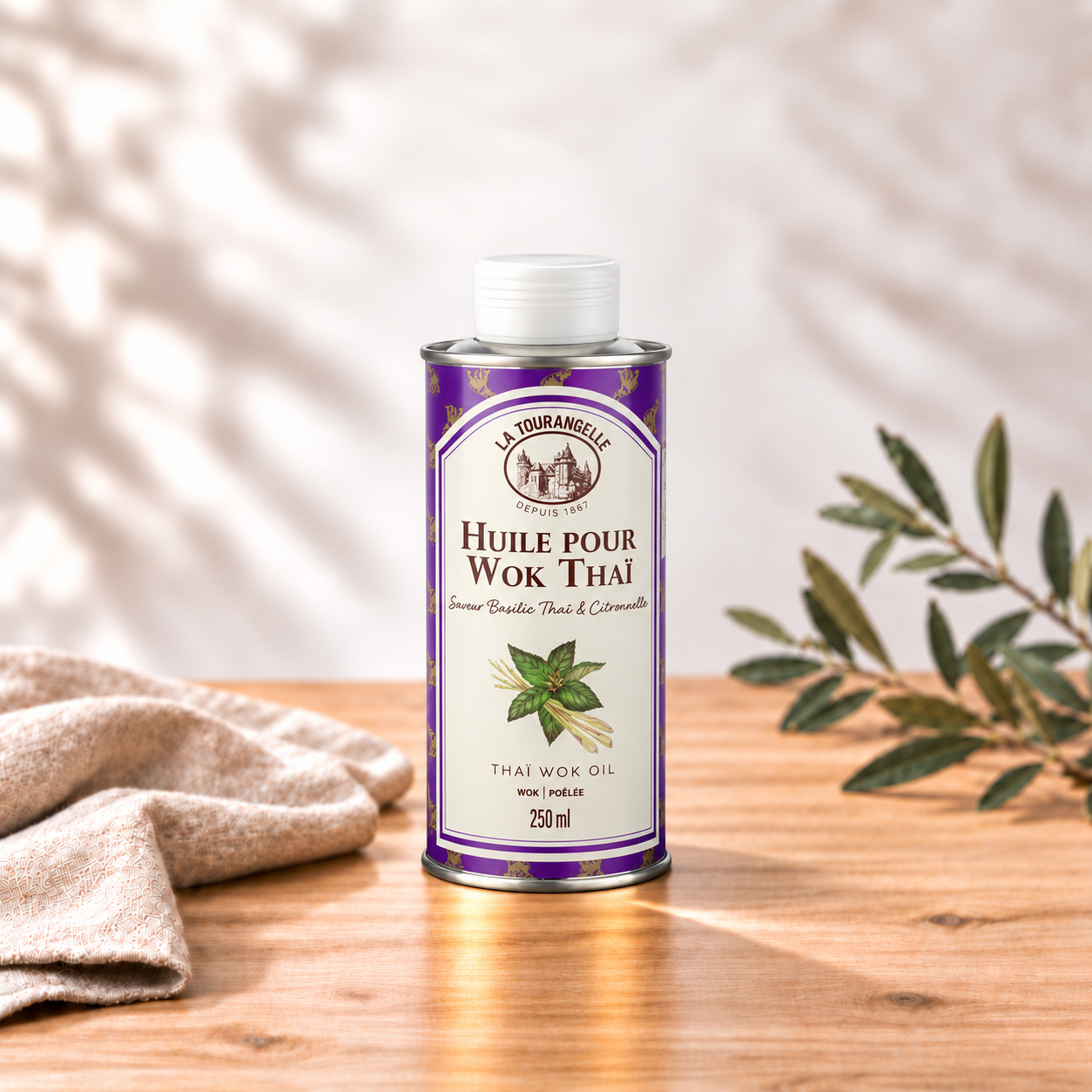Huile pour wok thaï LA TOURANGELLE 25CL